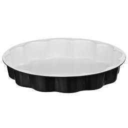 Ecocook Black/White Flan Dish Ceramic Coating